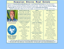 Tablet Screenshot of hawaiianshoresrealestate.com